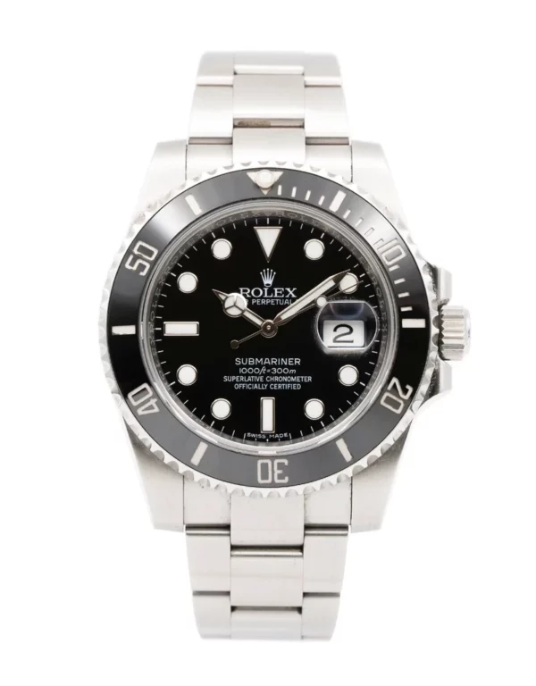 Reloj Rolex Submariner Fondo negro. Referencia 116610